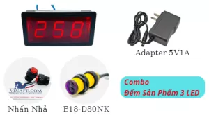 Combo Đếm sản phẩm hiển thị trên LED 3 số